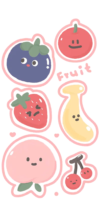 卡通水果蔬菜与文化用品 创意与教育的完美融合