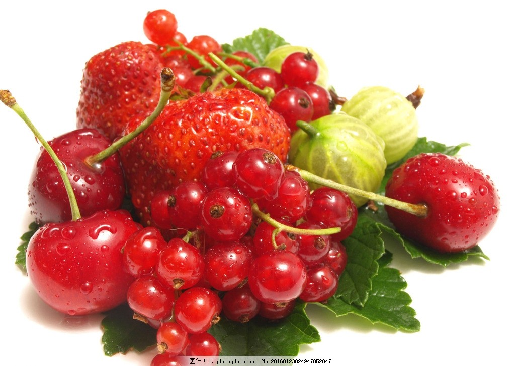 樱桃与草莓 水果图里的文化韵味与生活雅趣